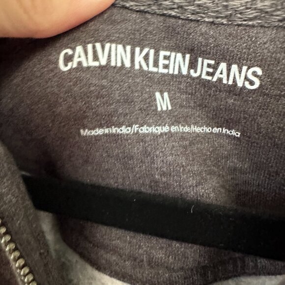 Calvin Klein Gray Zip Up Jacket ‎ Size Medium - Picture 4 of 8